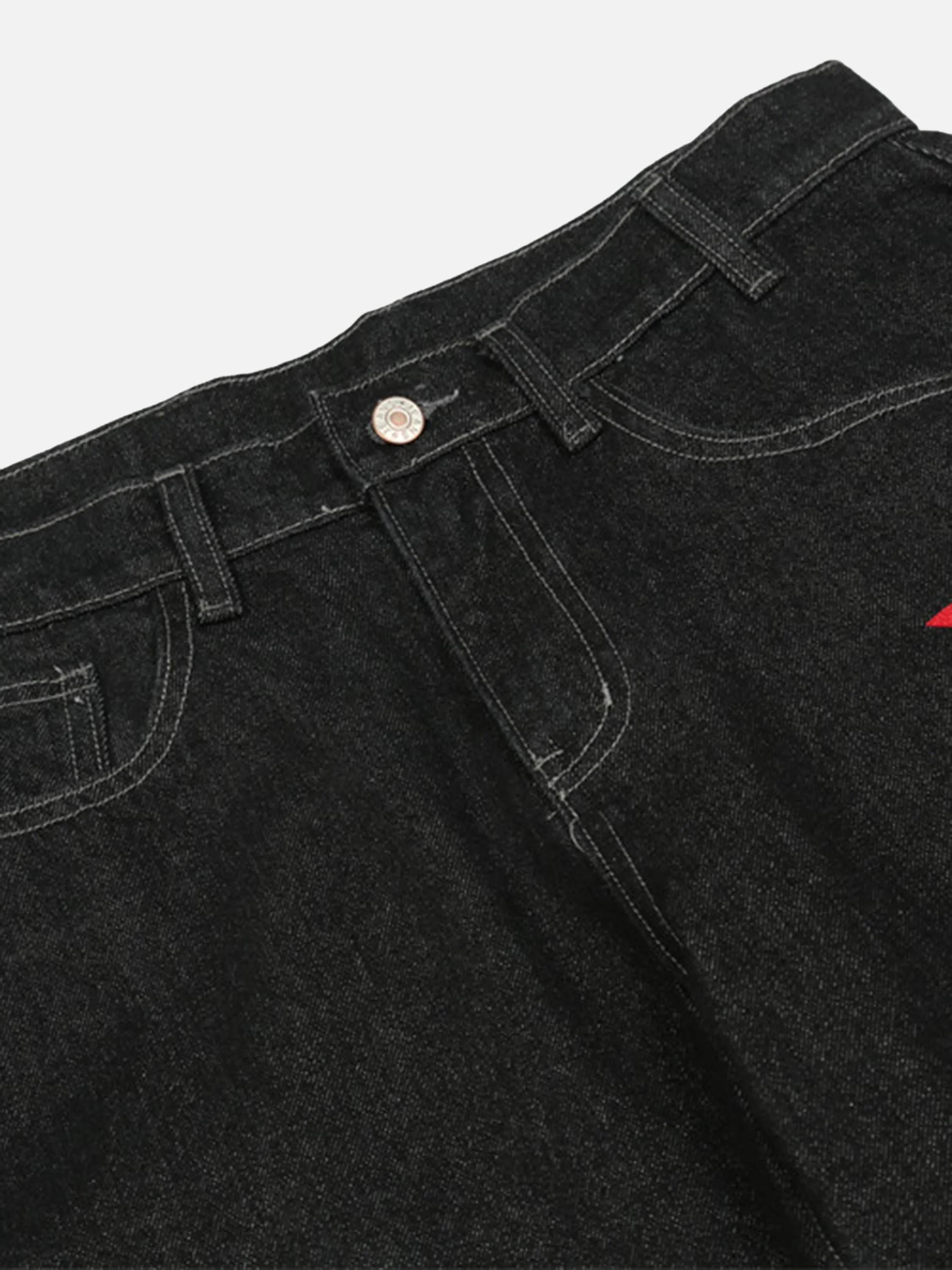 1984 American Letters Embroidered Straight Jeans -1571