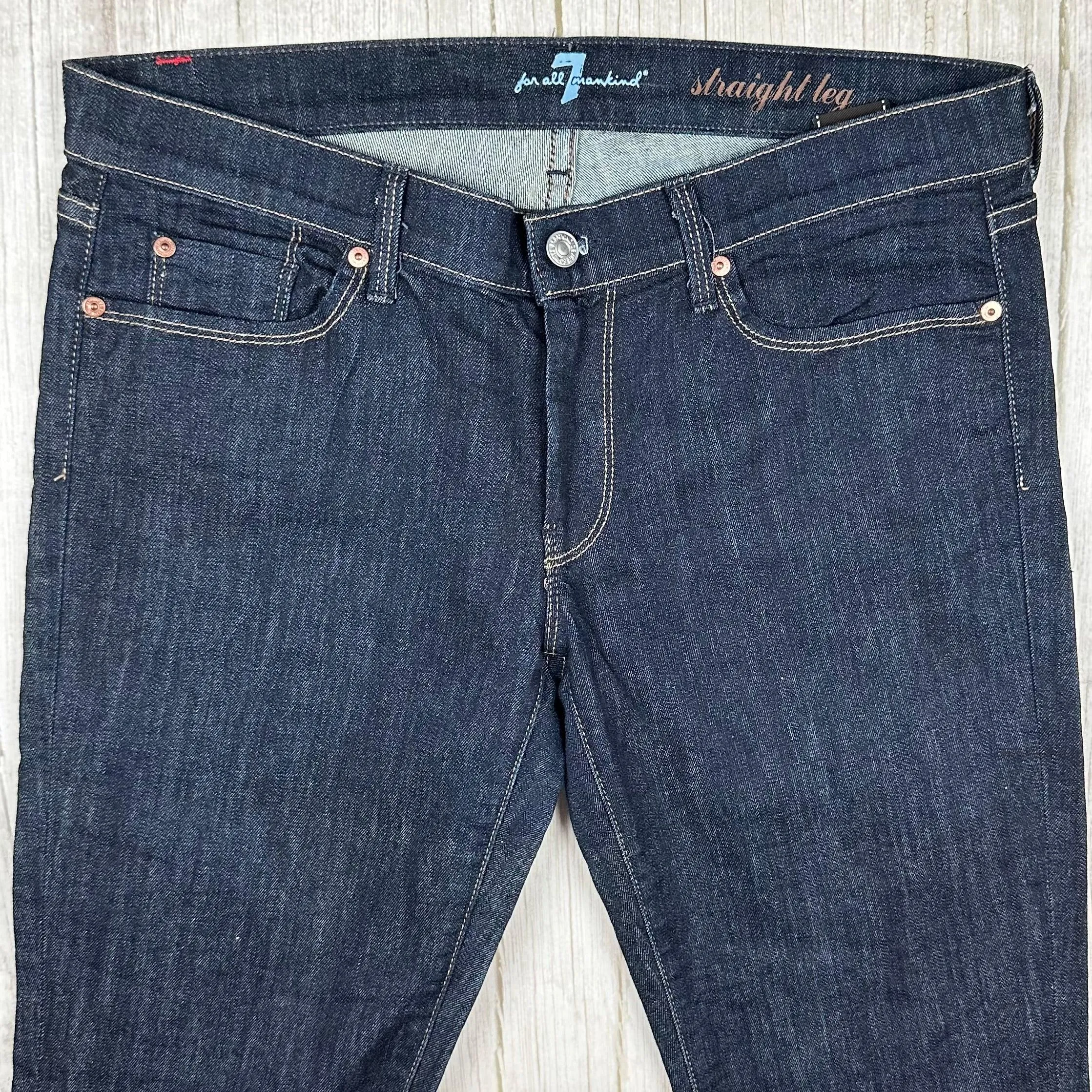7 for all Mankind 'Straight Leg' Ladies Jeans Size- 31