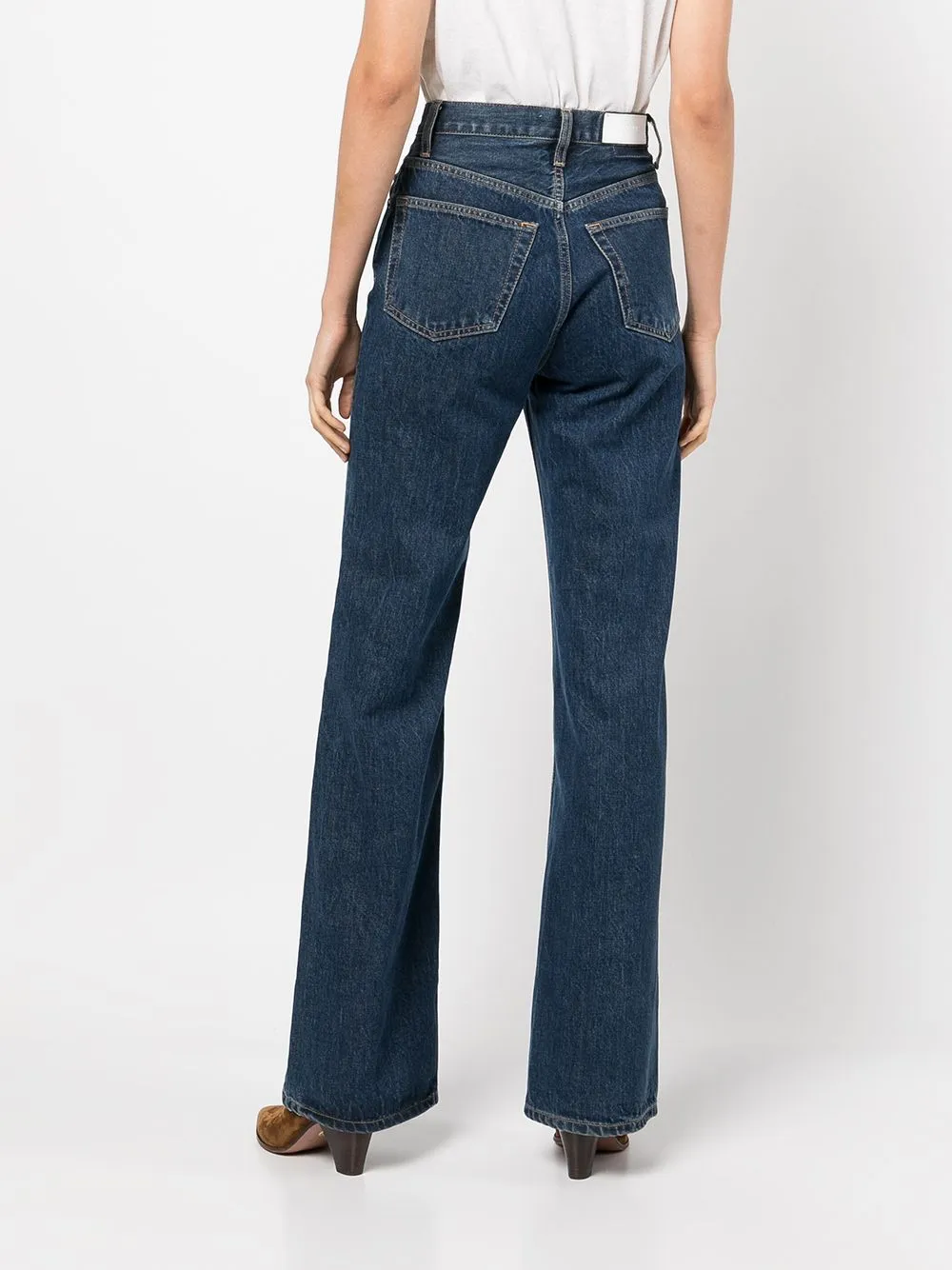 70's Dark Blue High Rise Jeans