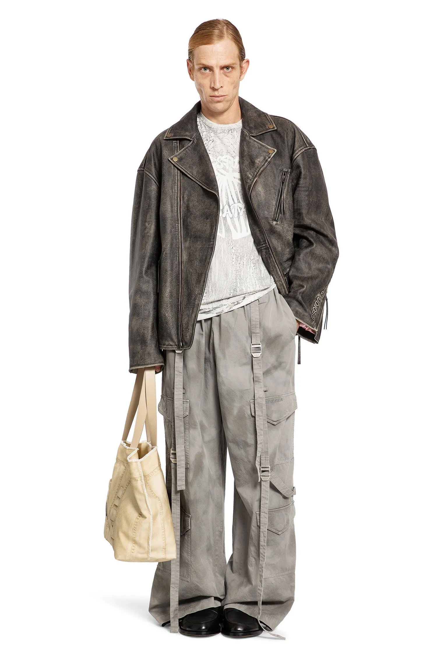 ACNE STUDIOS MAN GREY TROUSERS