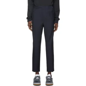 Acne Studios Navy Wool Cropped Trousers