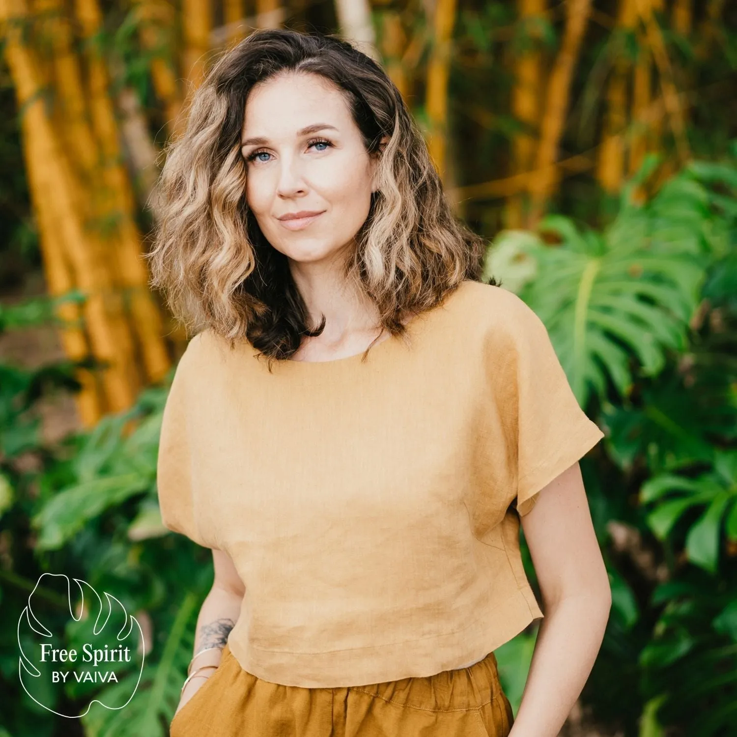 Amber Linen Kaia Top
