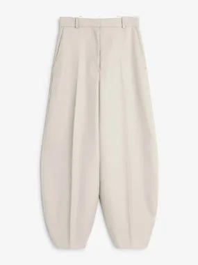 Beige high waisted trousers