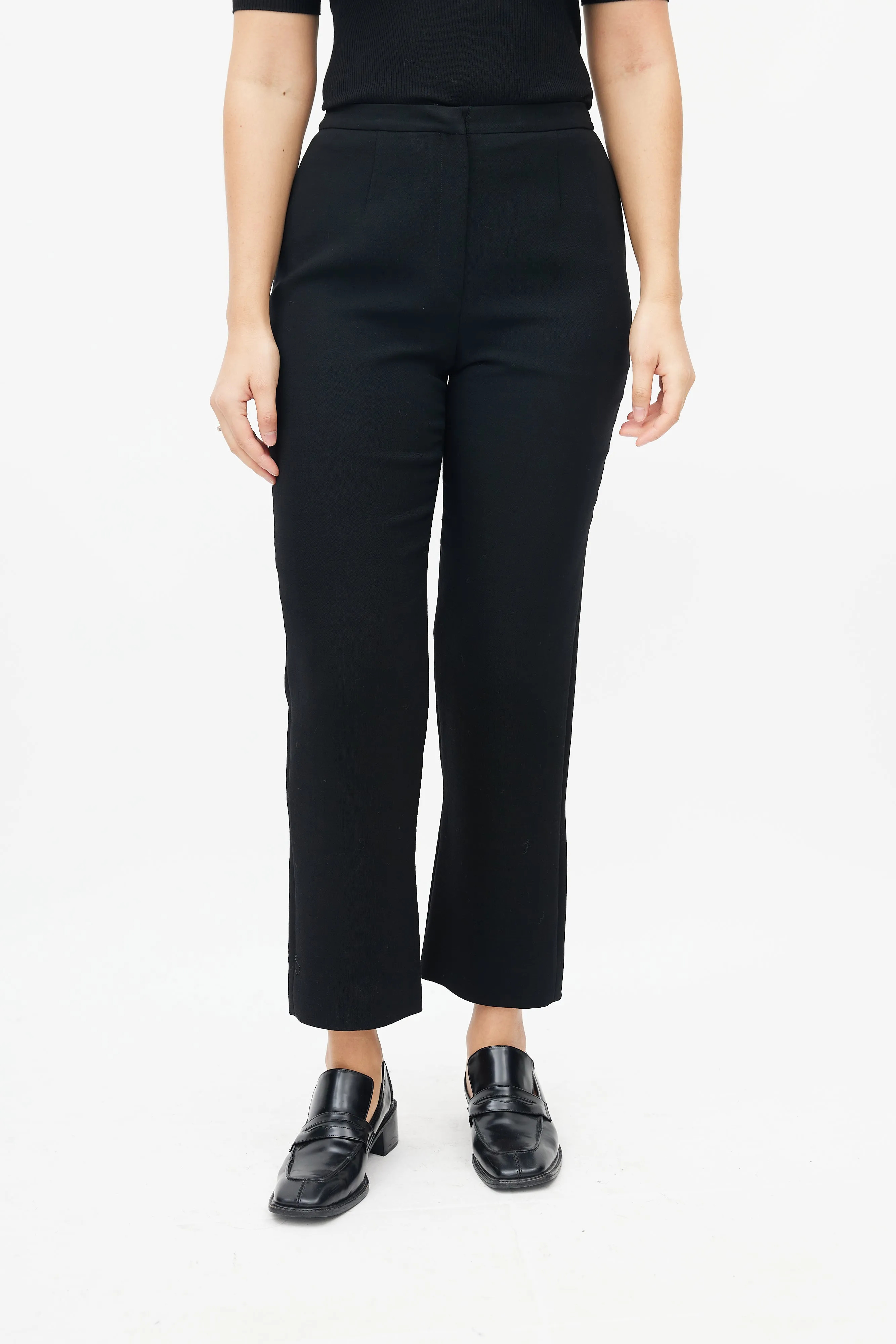 Black High Waisted Trouser