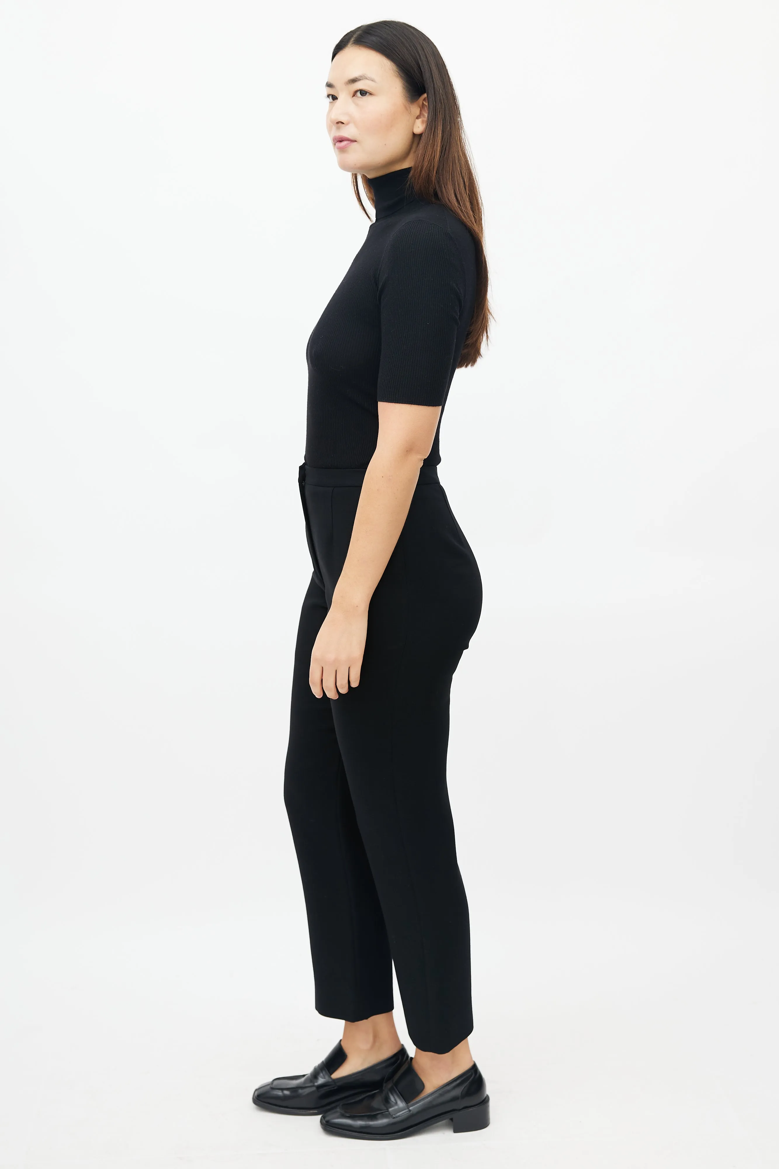Black High Waisted Trouser