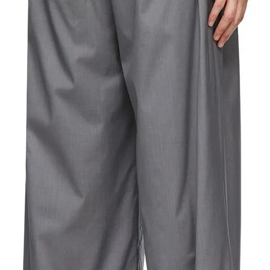 Bureau De Stil Grey Wide-Leg Trousers