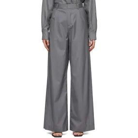 Bureau De Stil Grey Wide-Leg Trousers