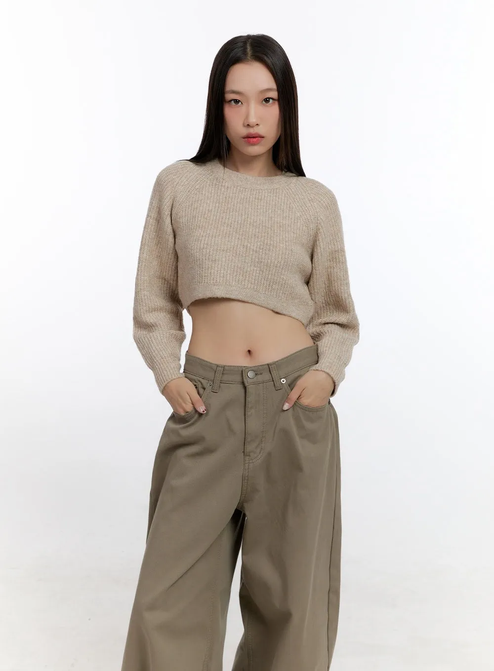 Cropped Roundneck Sweater CN421