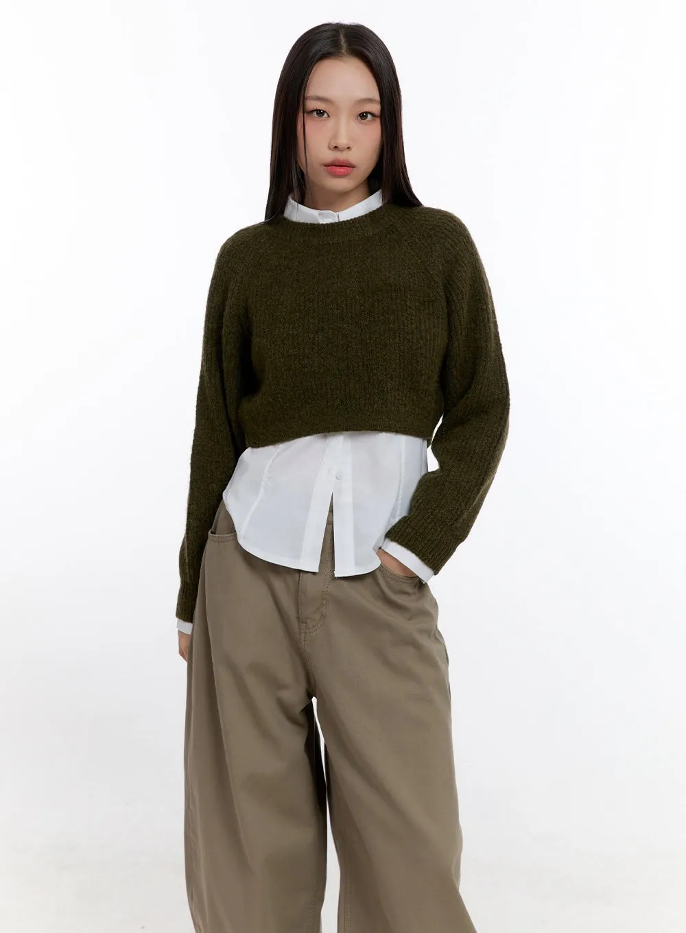 Cropped Roundneck Sweater CN421