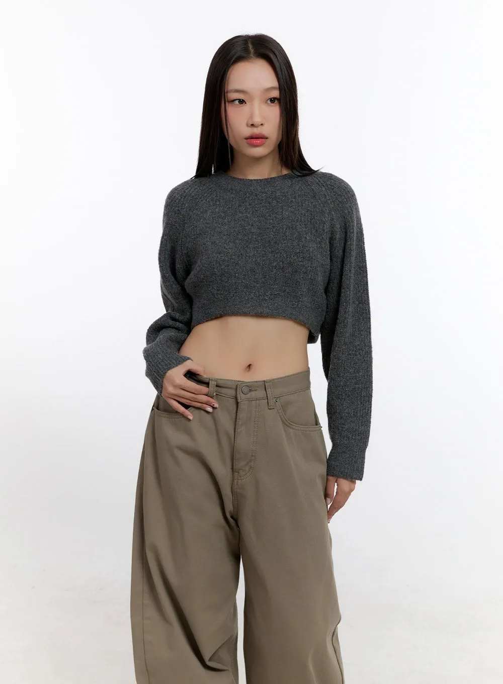 Cropped Roundneck Sweater CN421
