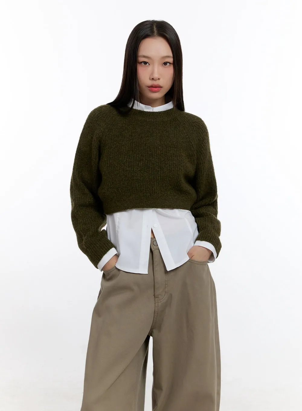 Cropped Roundneck Sweater CN421