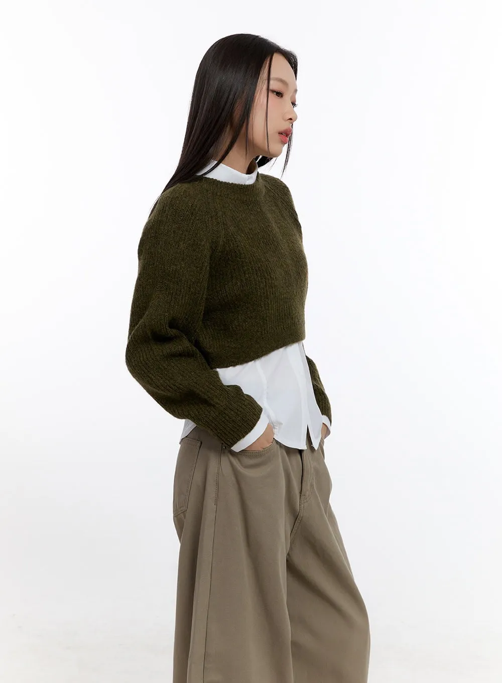 Cropped Roundneck Sweater CN421