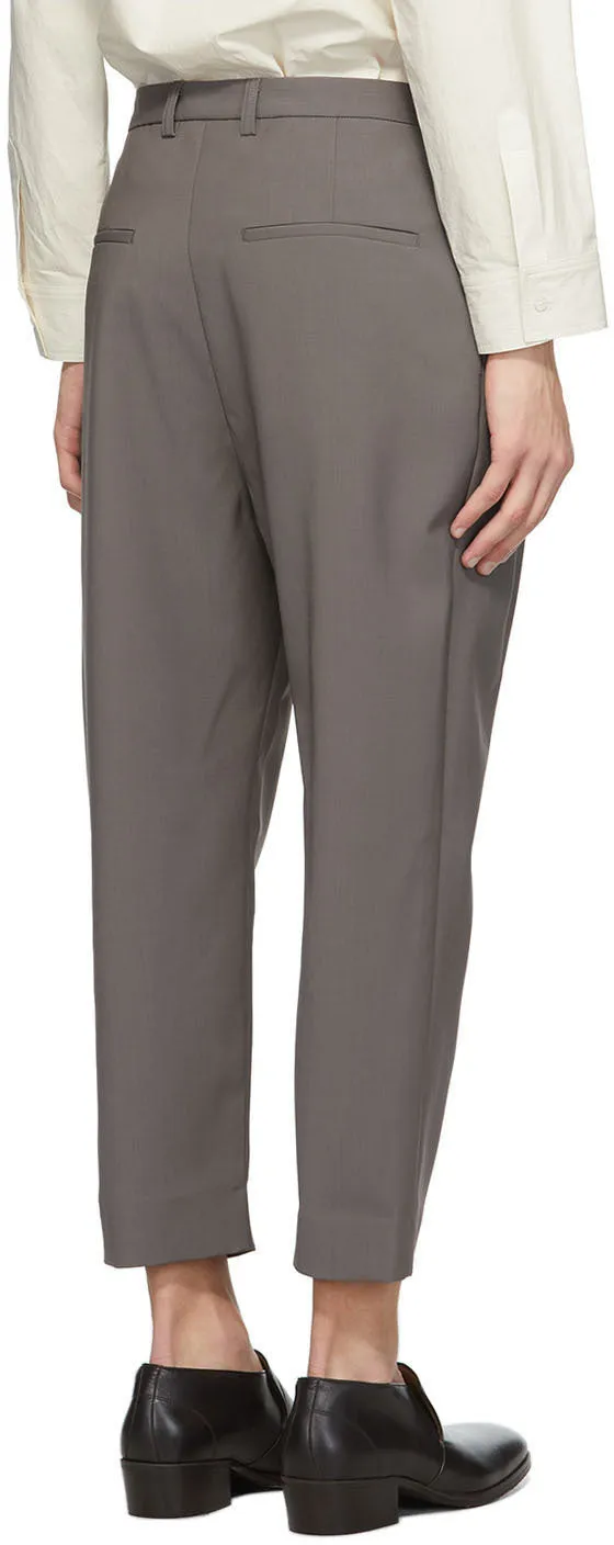 Deveaux New York SSENSE Exclusive Taupe Wyatt Trousers