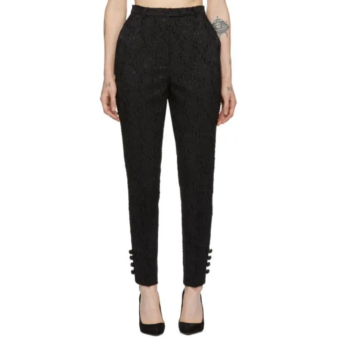Erdem Black Bernadina Trousers
