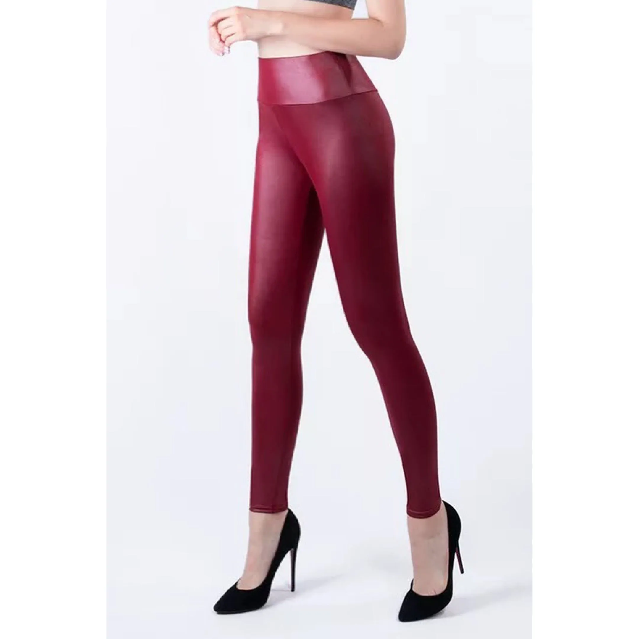 Faux Leather Liquid Leggings