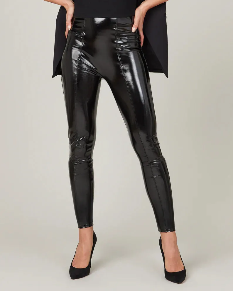 Faux Patent Leather Leggings (Classic Black)