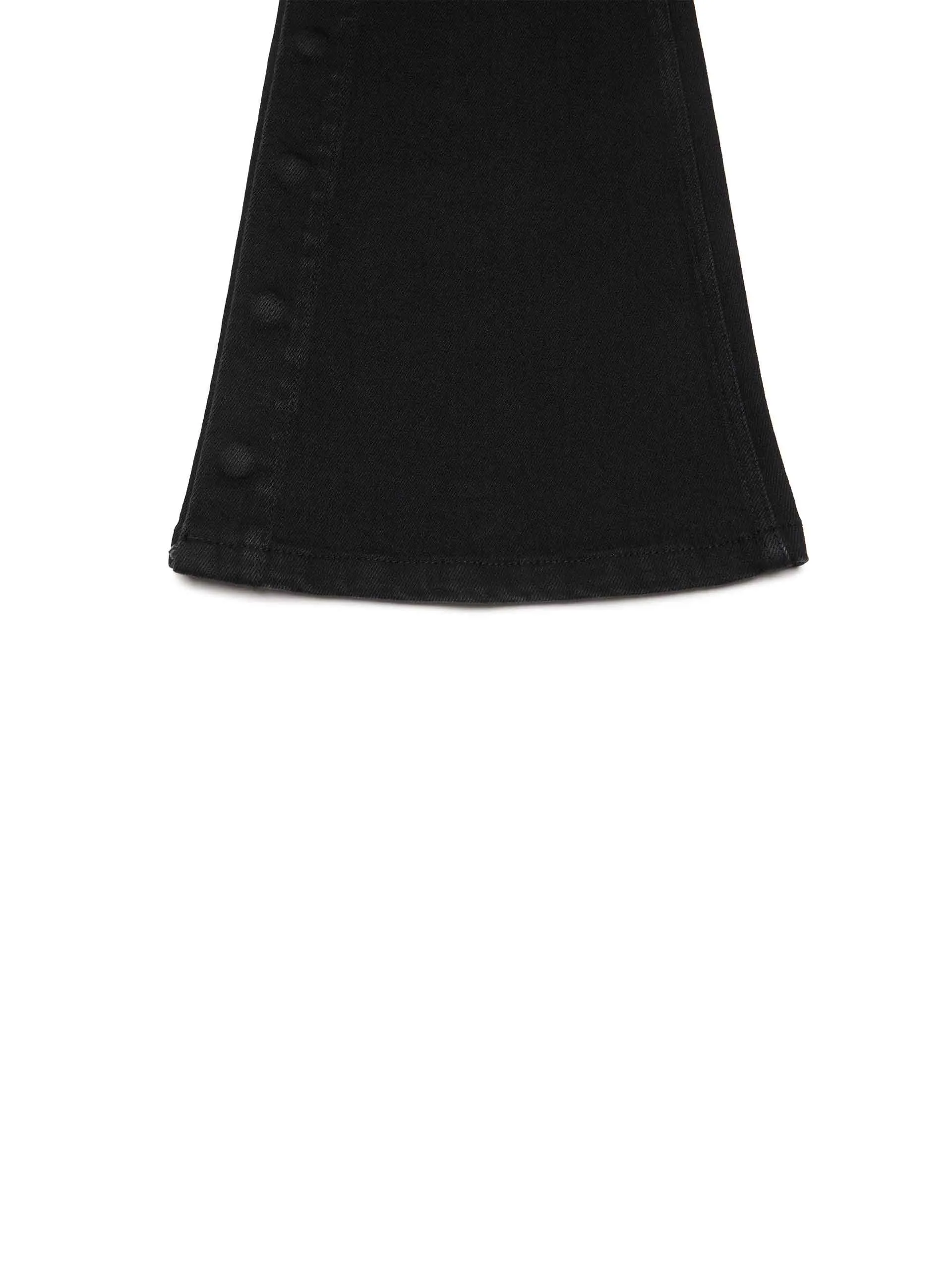 Flared Side Slit Jeans