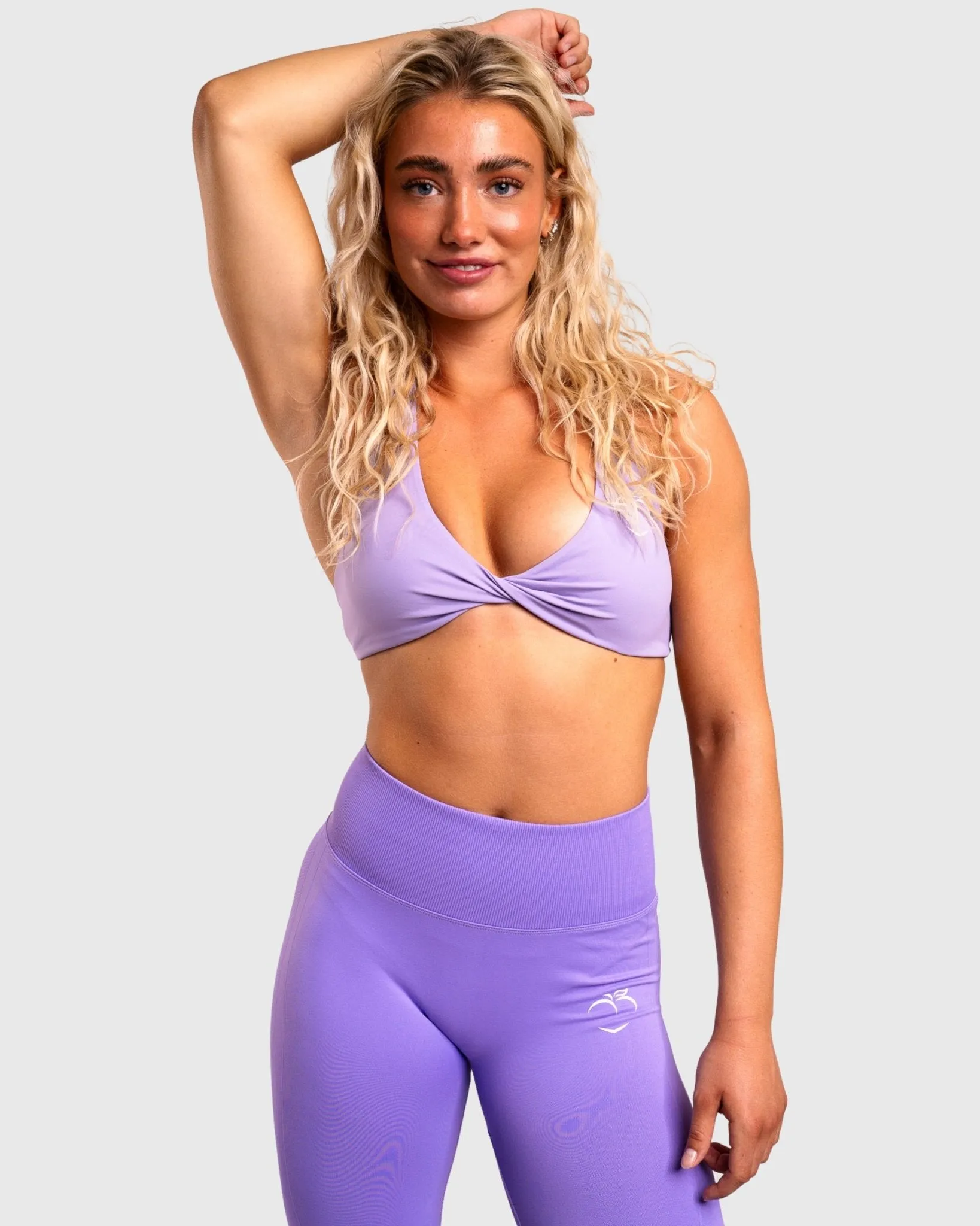 Floral Purple Lux Seamless Tights
