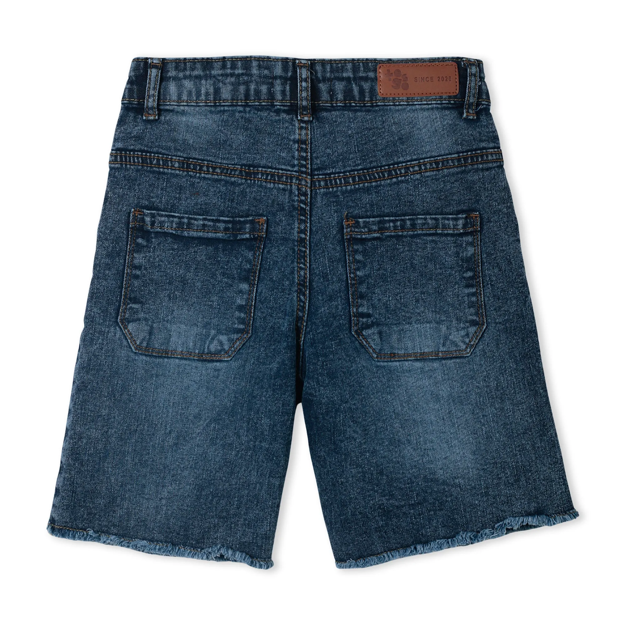 Fray Edges Denim Shorts