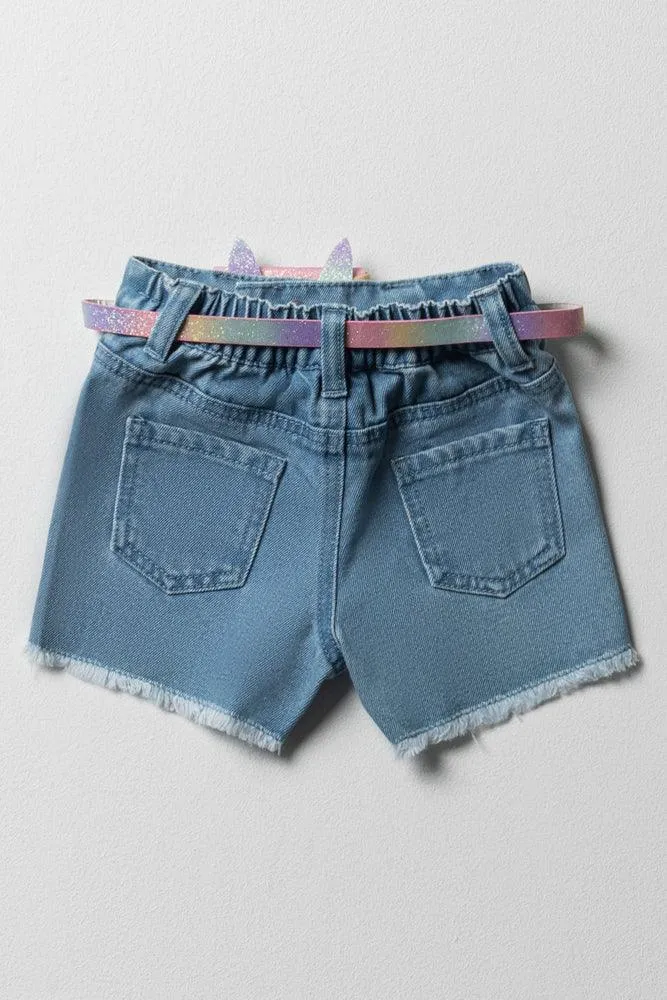 Gabby'S Dollhouse Denim Shorts Light Blue