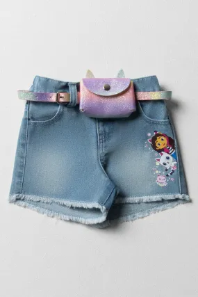 Gabby'S Dollhouse Denim Shorts Light Blue
