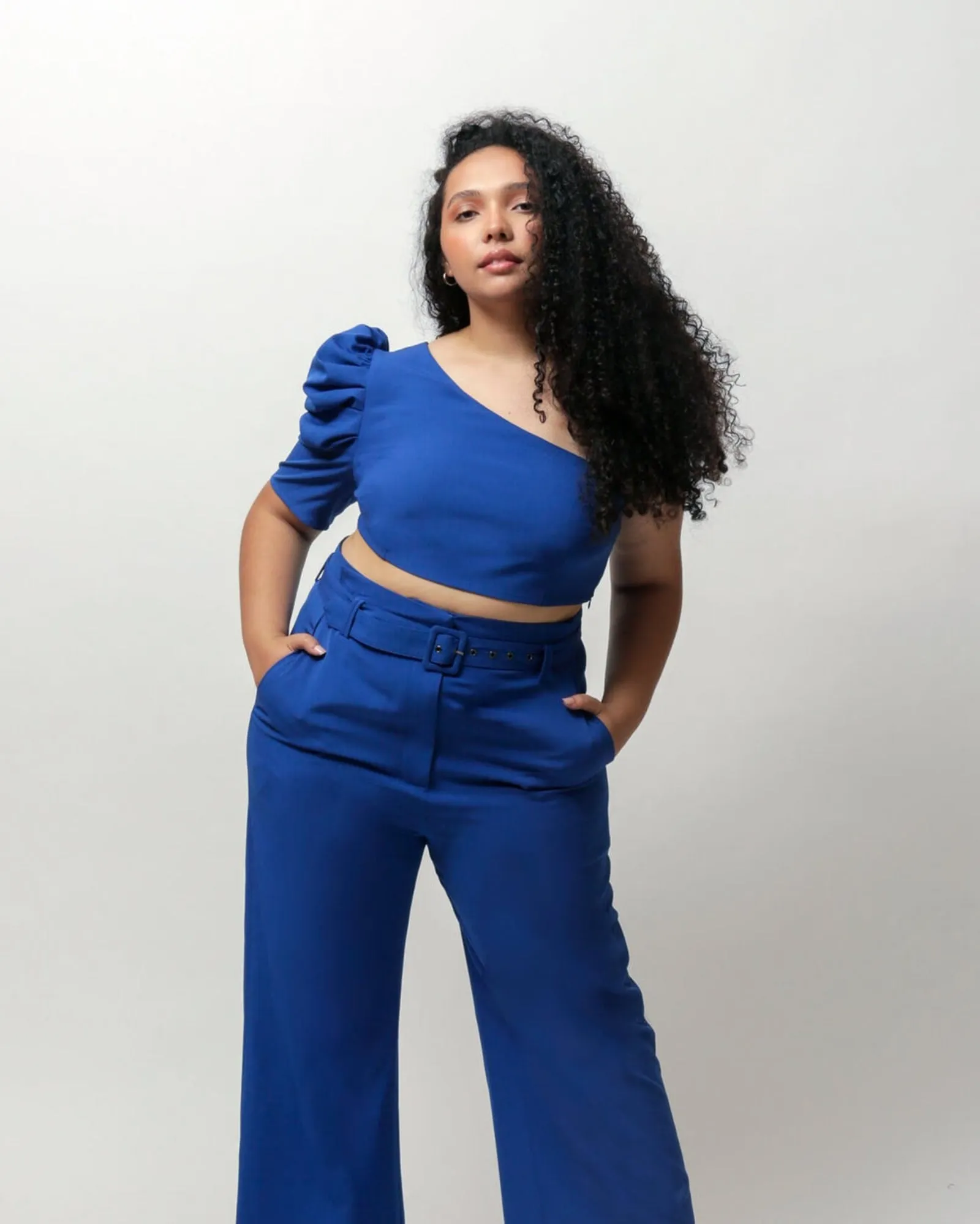 Hazel Crop Top | Princess Blue