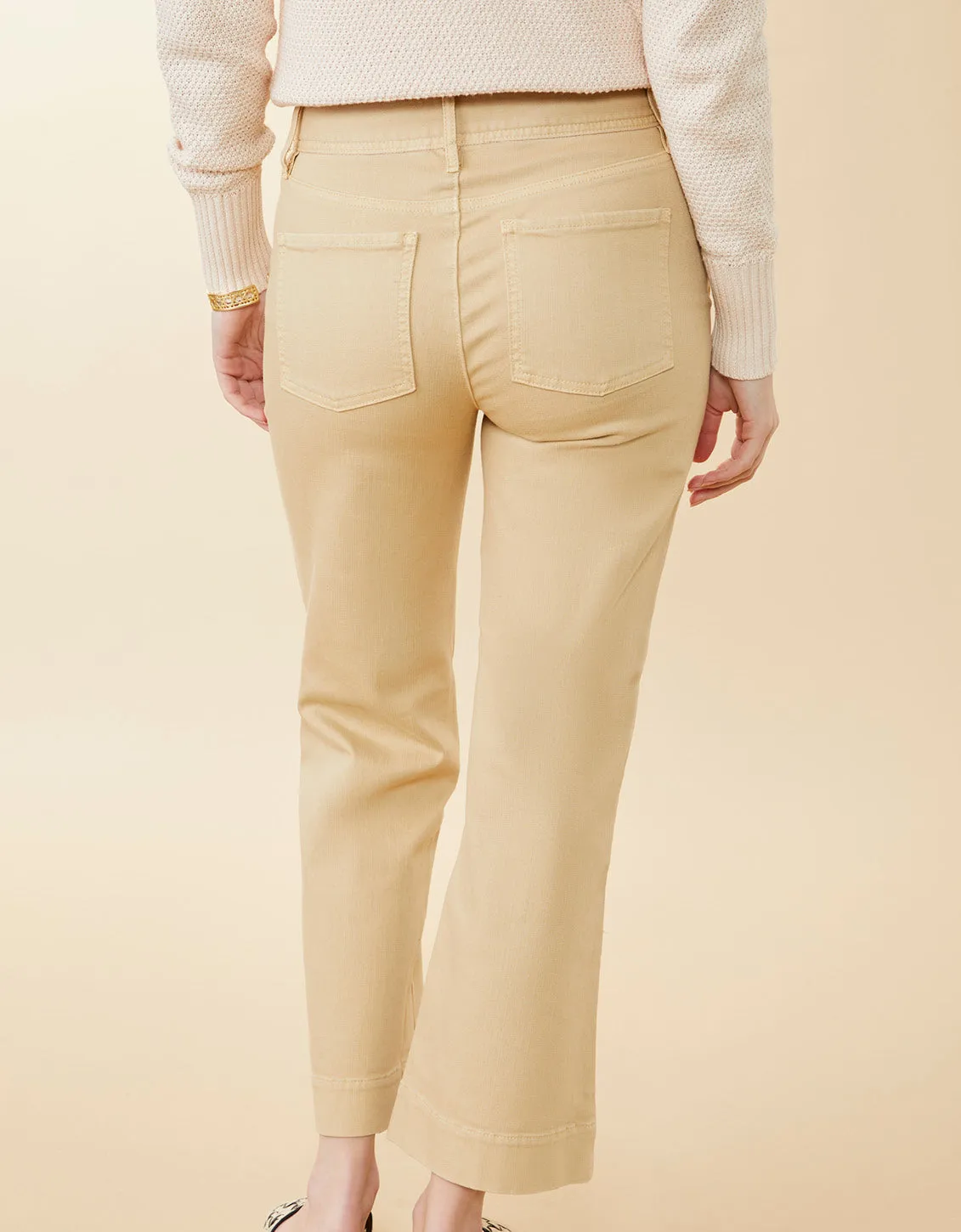 Howell Wide Leg Khaki Jeans - FINAL SALE