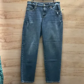 Jeans Boyfriend By Express In Blue Denim, Size: 6