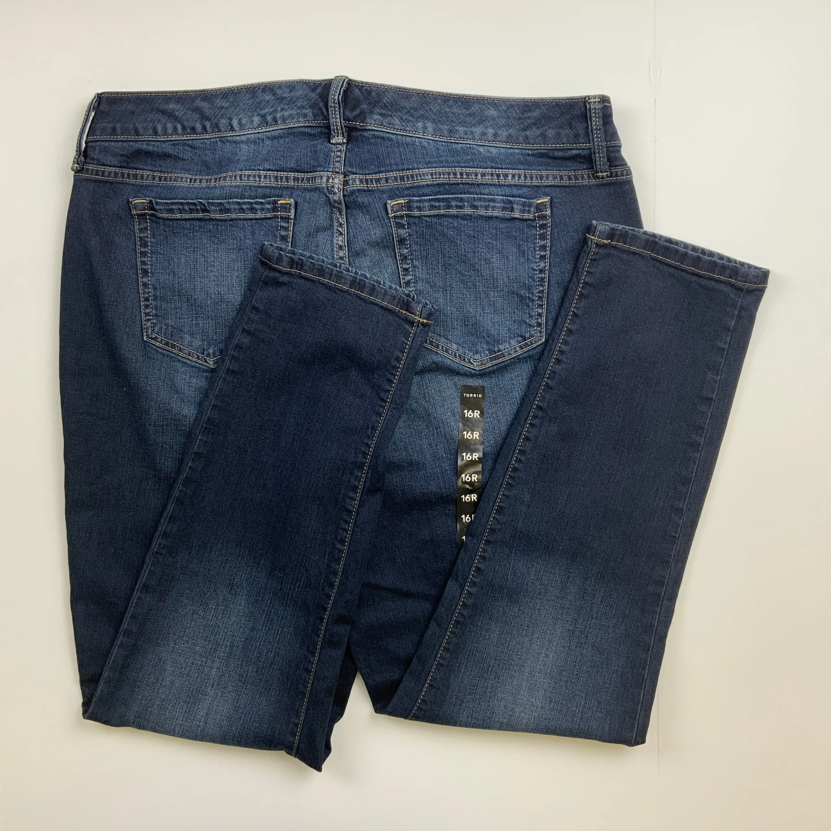 Jeans Boyfriend By Torrid In Blue, Size: 16