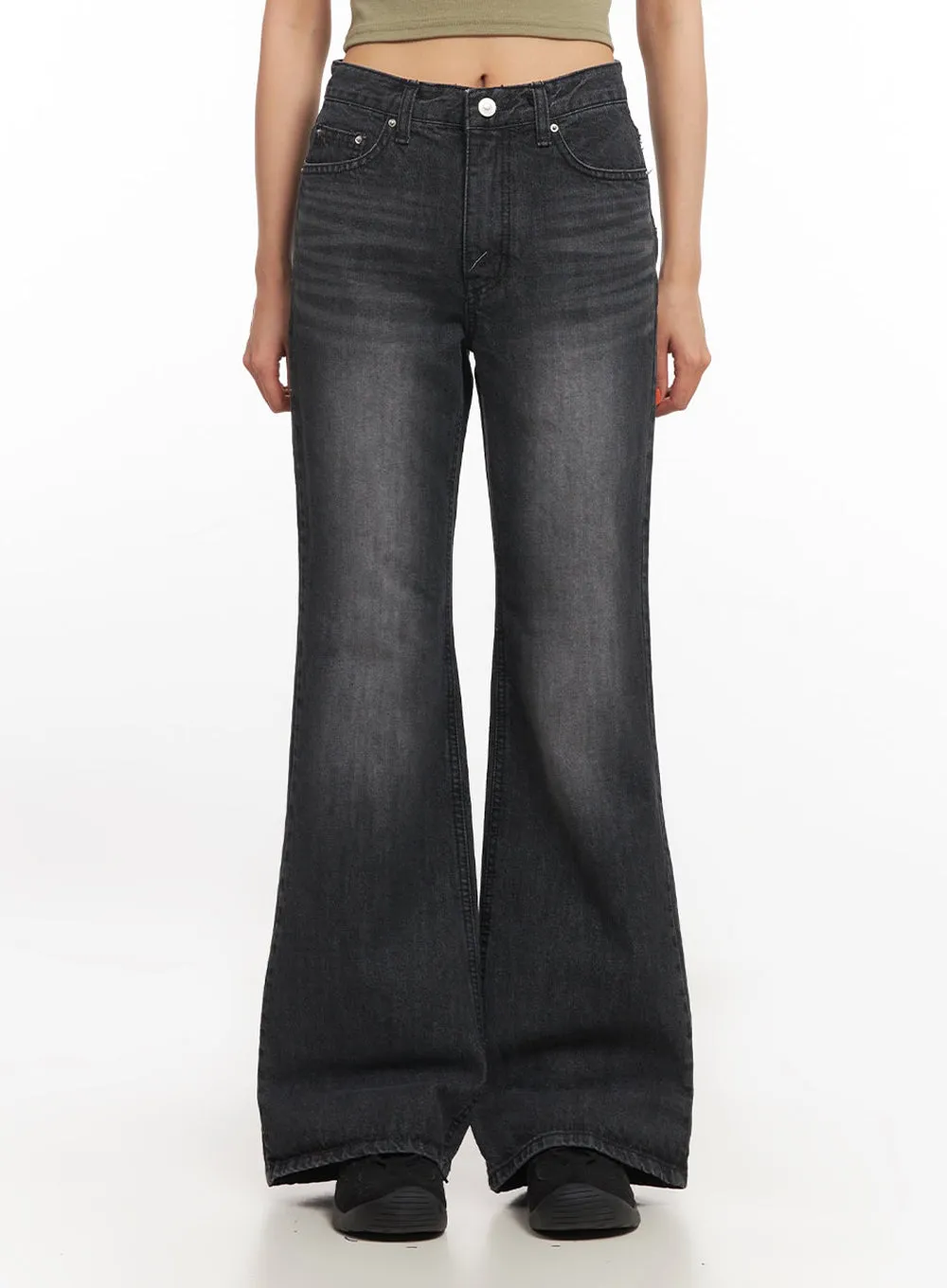 Joanna Washed Flared Jeans IA504