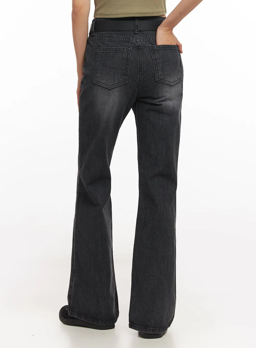 Joanna Washed Flared Jeans IA504