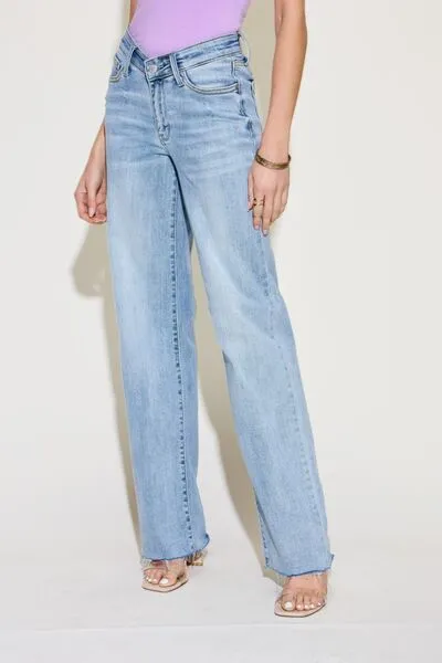 Judy Blue, V Front Waistband Straight Jeans