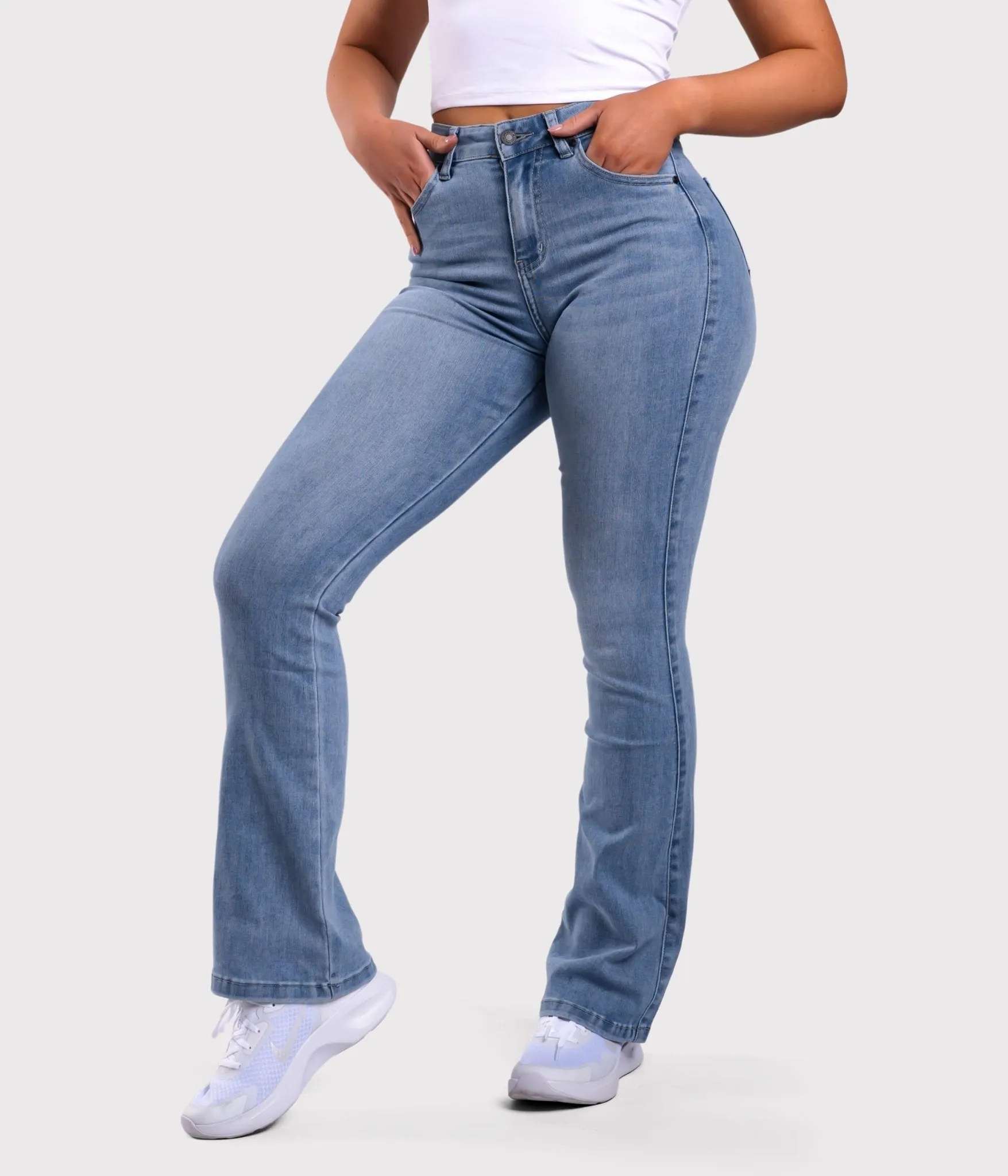 Light Blue Flared Jeans