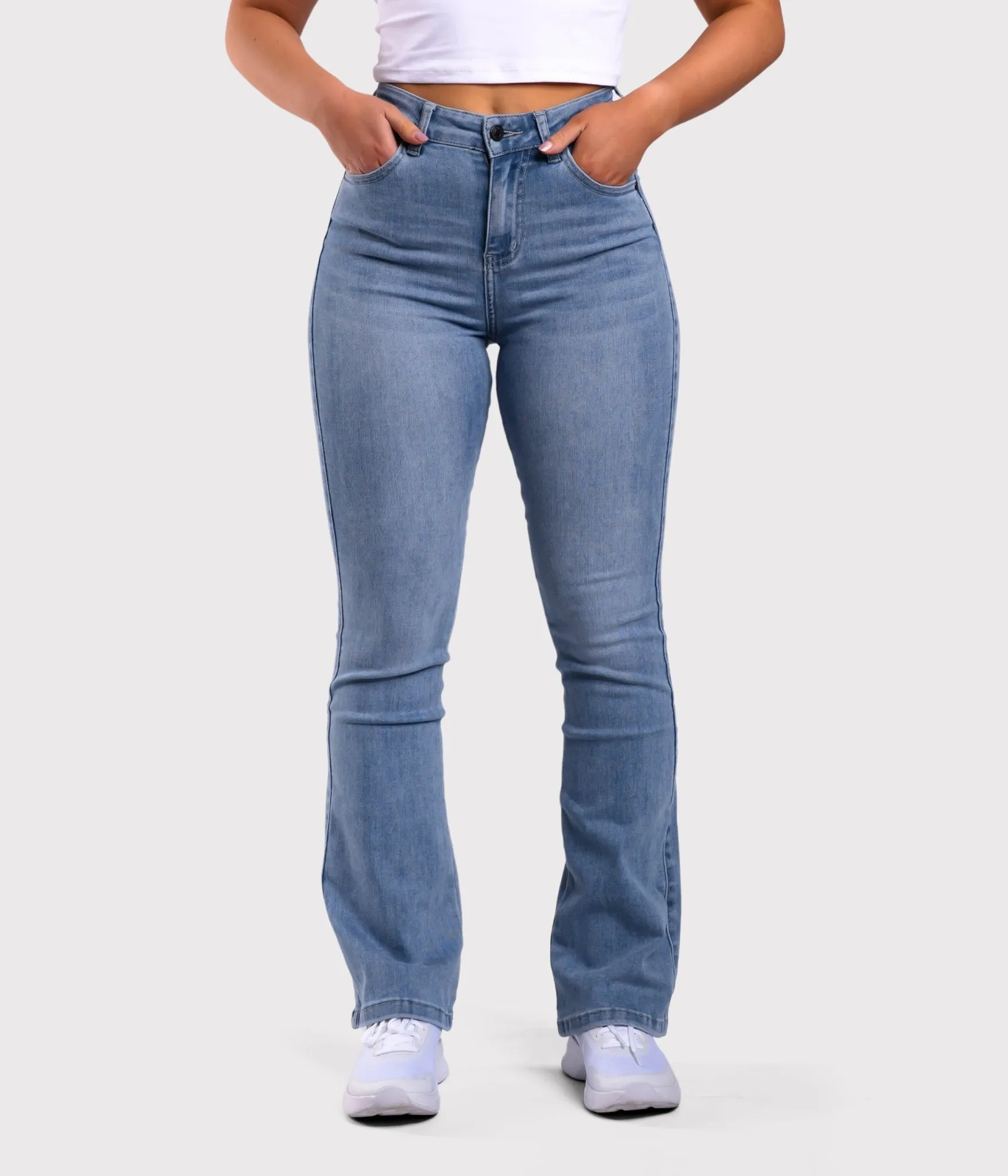 Light Blue Flared Jeans