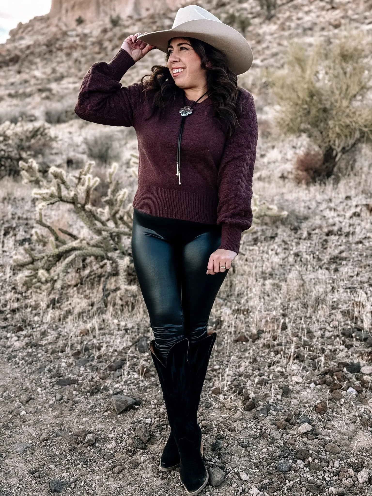Midnight Gloss Faux Leather Leggings, Black