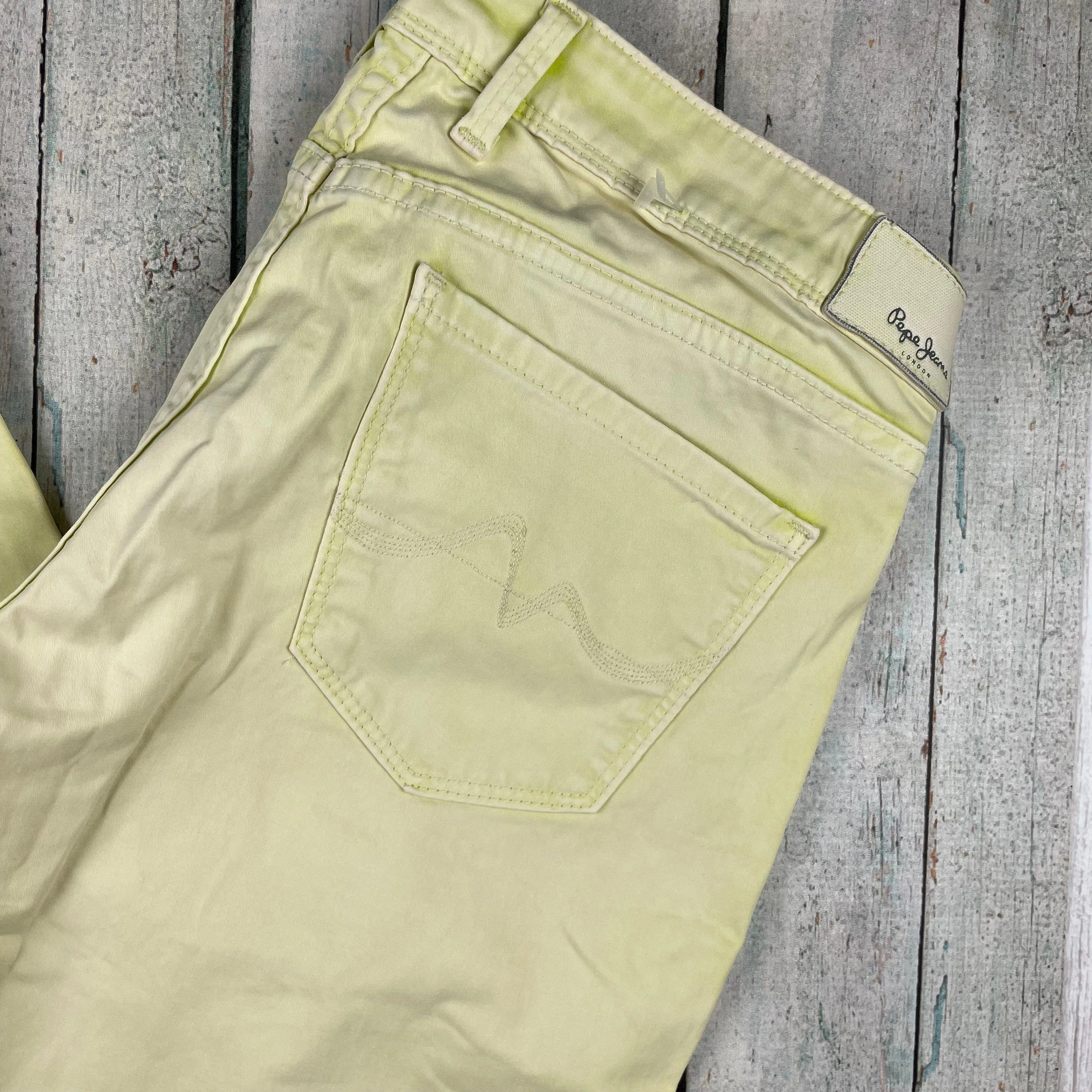 NWT - Pepe 'Cher' Ladies Stretch Overdyed Ankle Jeans- Size 27/28