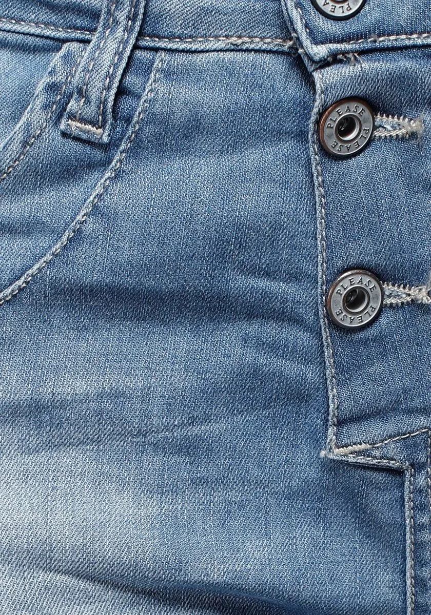 Please Jeans P78A BQ2EOT 1670 blu denim