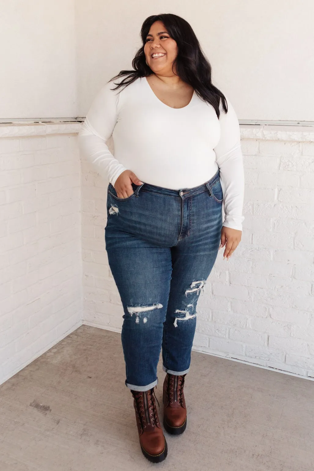 RACK SALE Mid-Rise Thermal Boyfriend Jeans - SZ 5