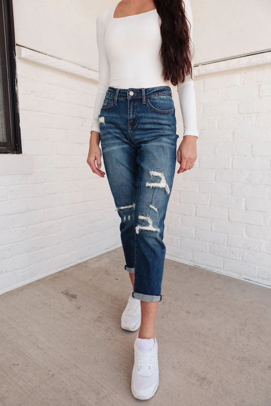 RACK SALE Mid-Rise Thermal Boyfriend Jeans - SZ 5