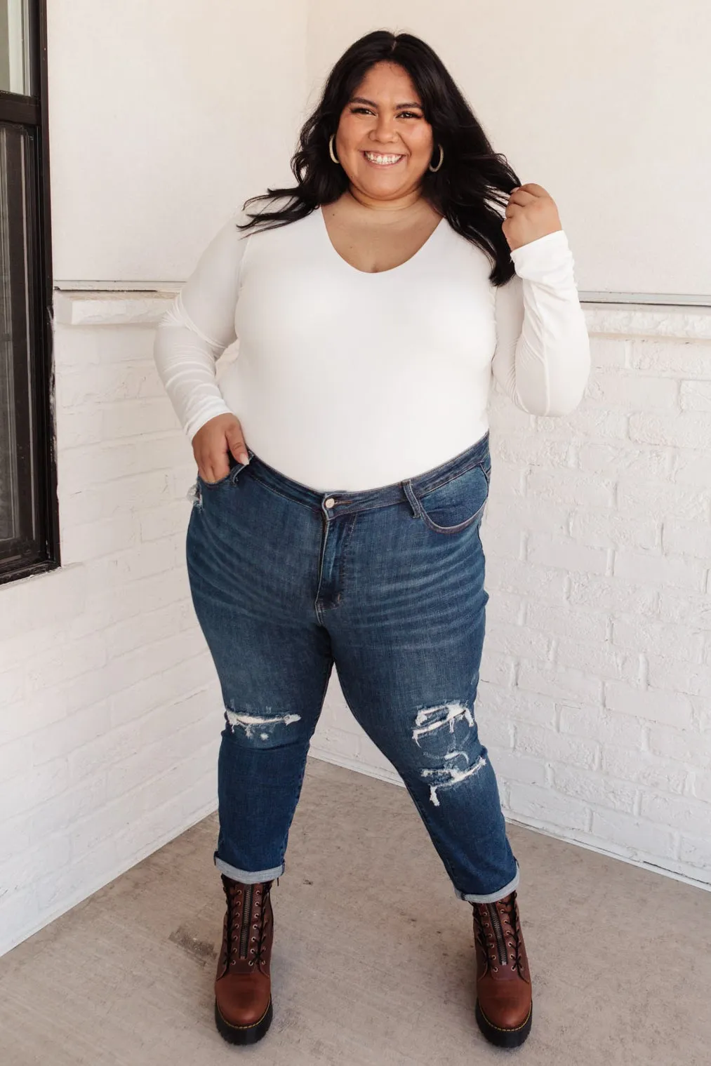 RACK SALE Mid-Rise Thermal Boyfriend Jeans - SZ 5