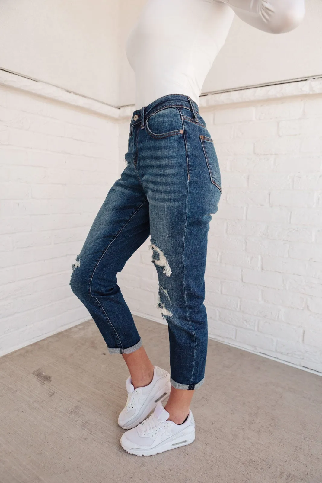 RACK SALE Mid-Rise Thermal Boyfriend Jeans - SZ 5