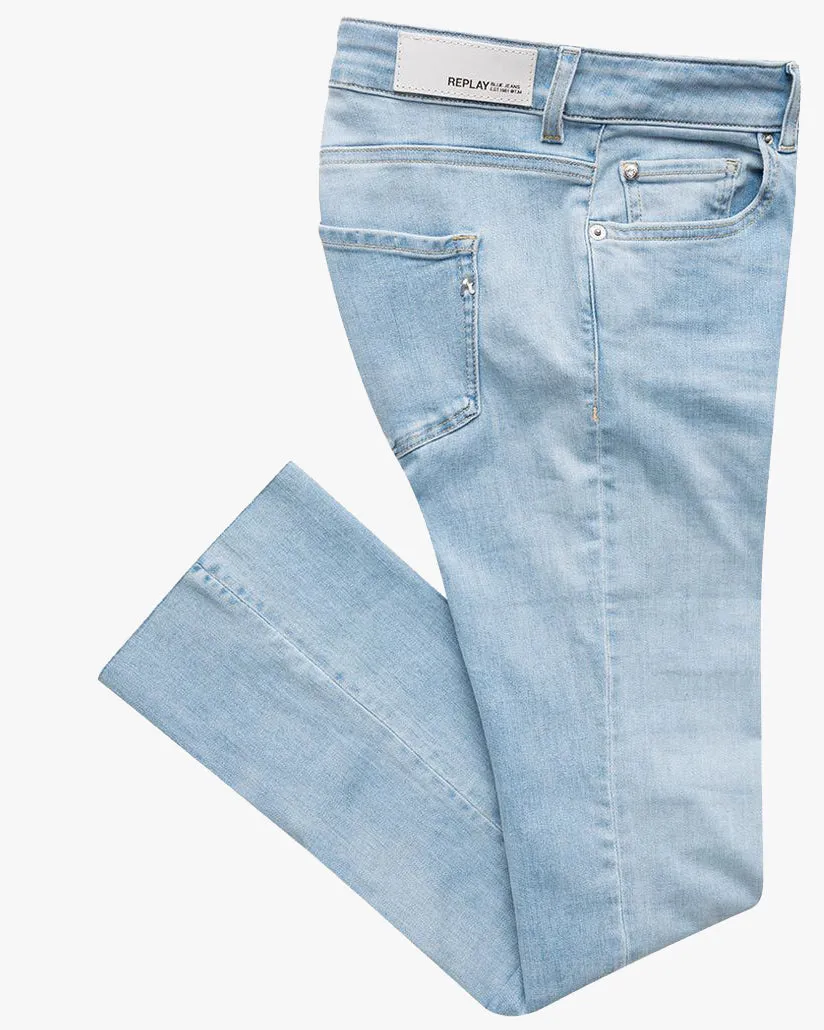 Replay Womens Faaby Flare Crop Jeans - Light Blue