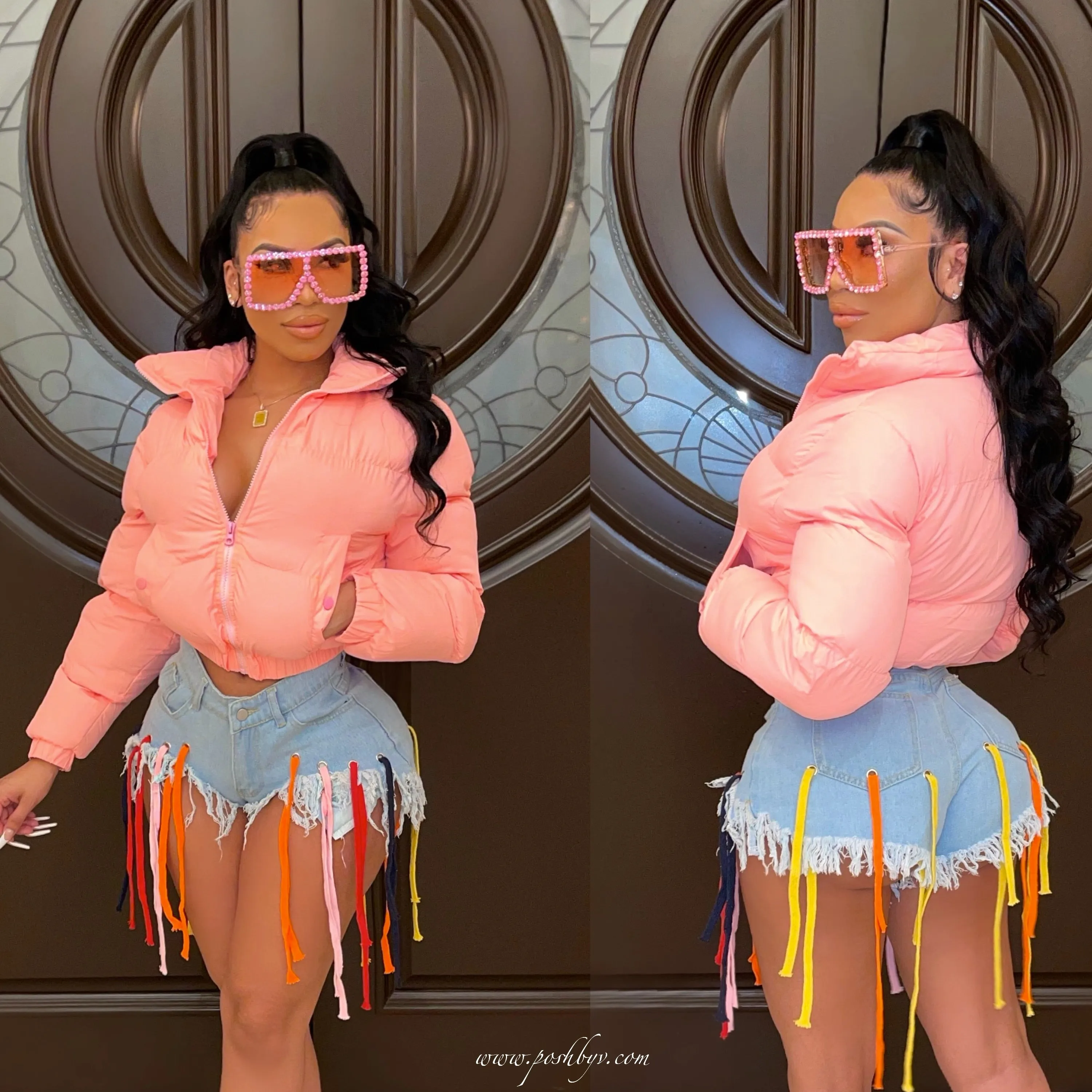Shonda denim shorts (Denim multi)