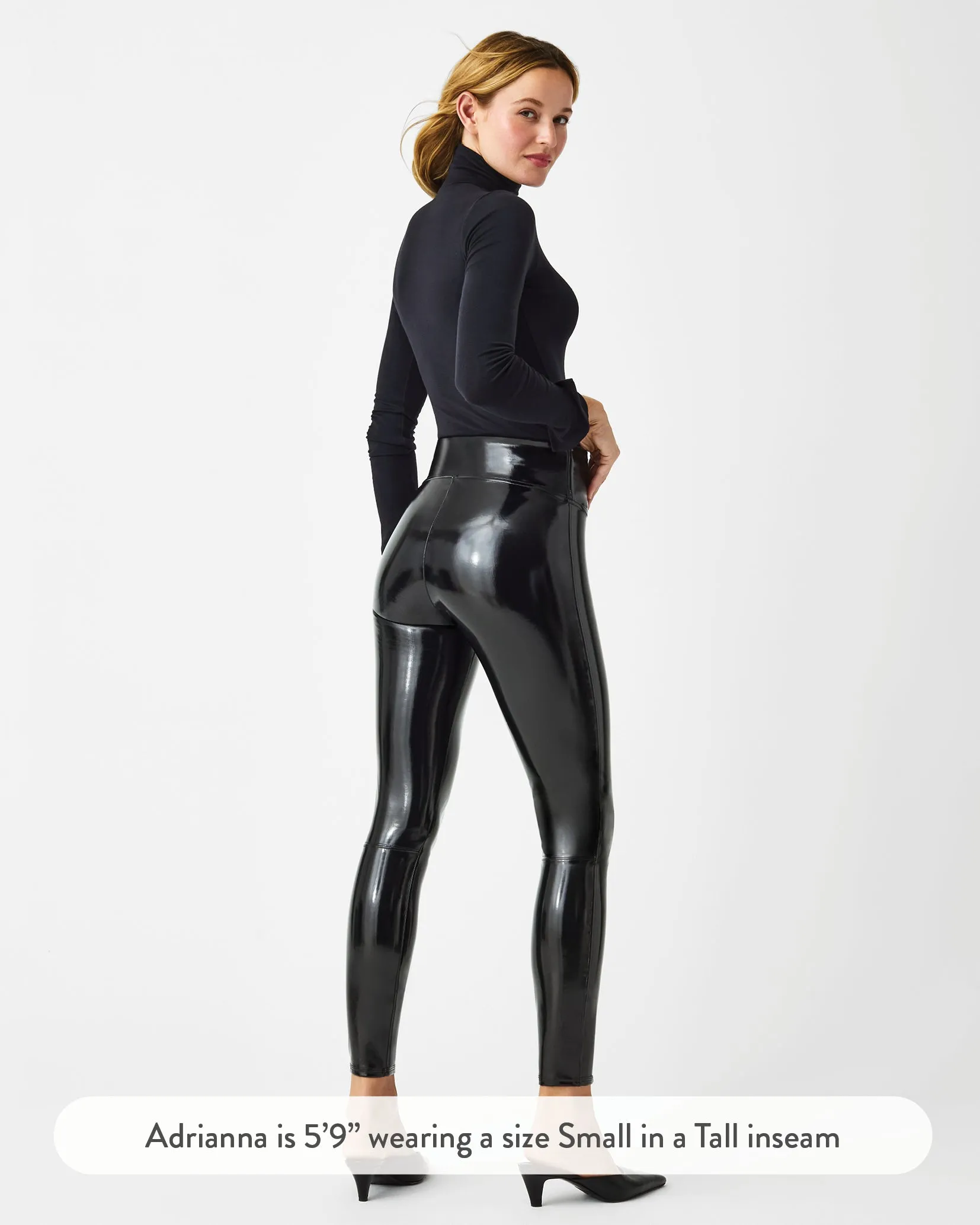 SPANXshape™ Faux Leather Patent Leggings