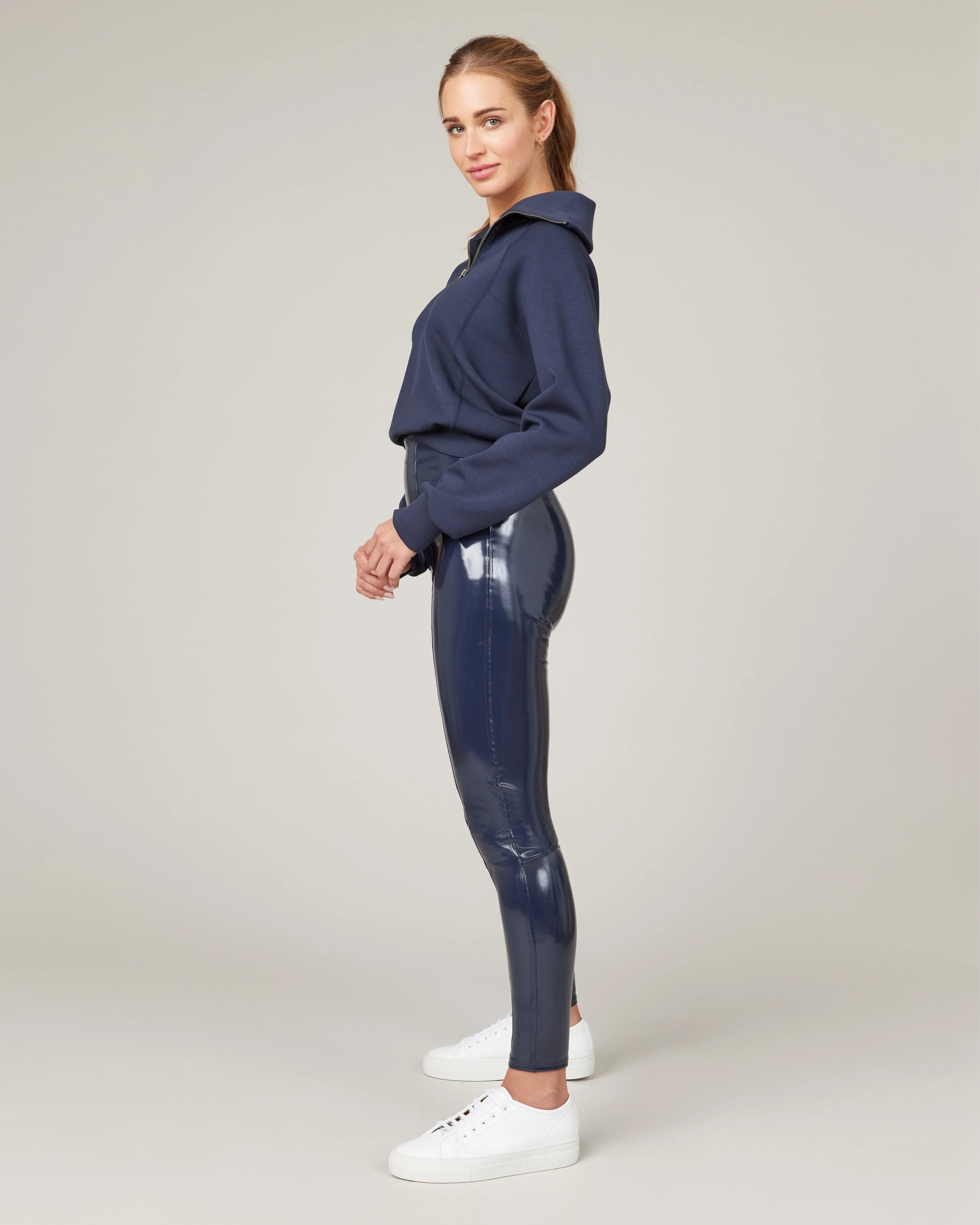 SPANXshape™ Faux Leather Patent Leggings
