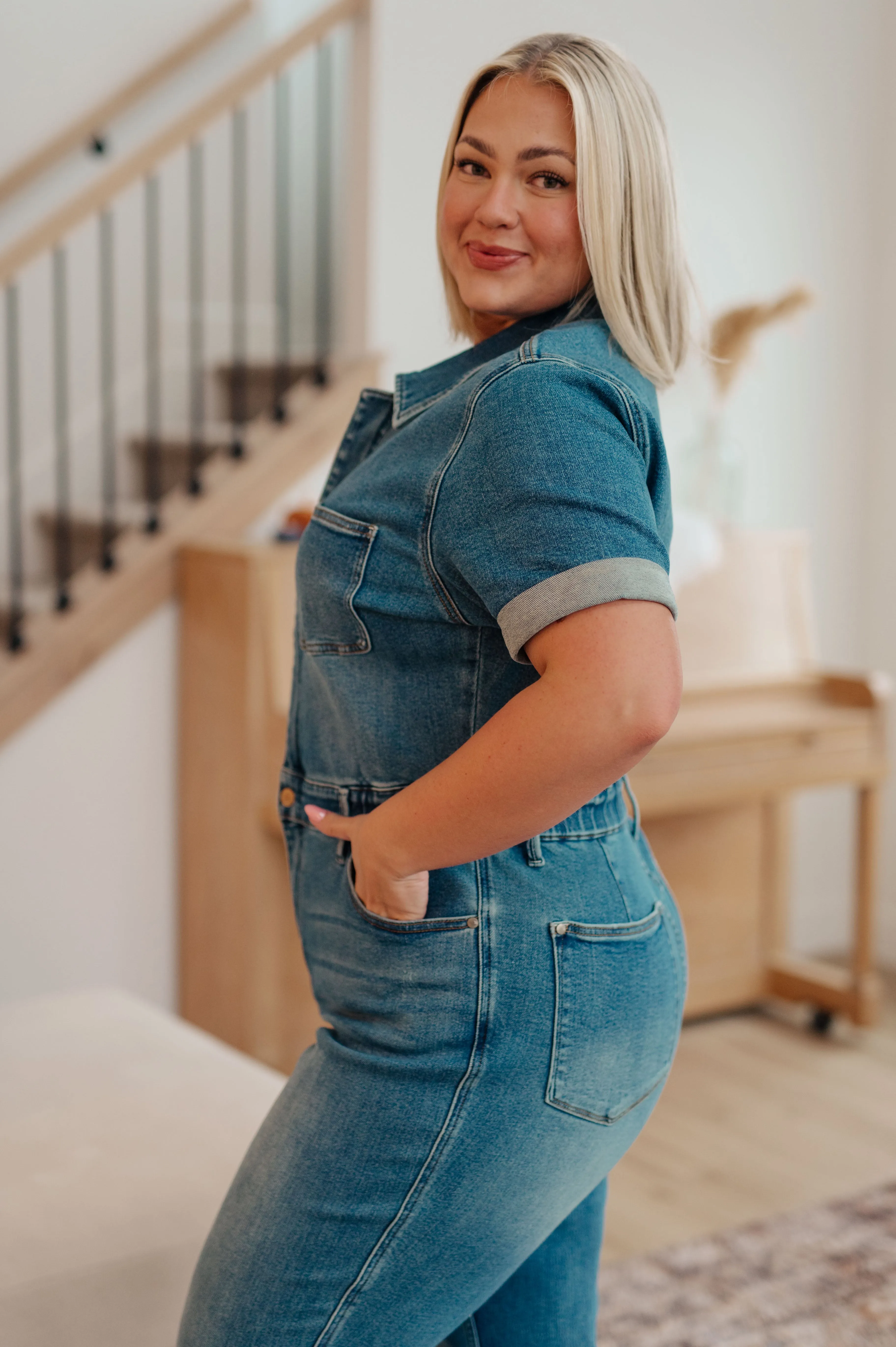 Sylvia Denim Jumpsuit