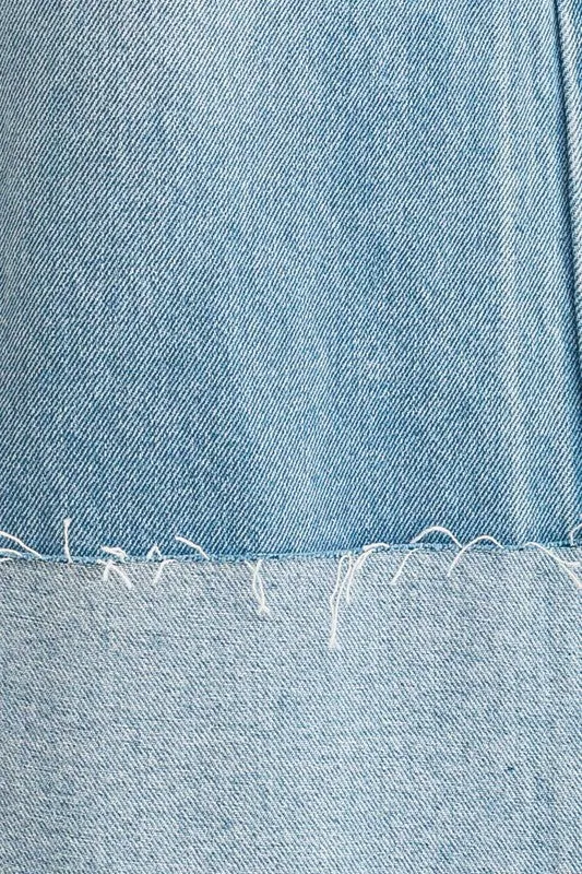 The Betty Wide Leg Cuffed Jeans