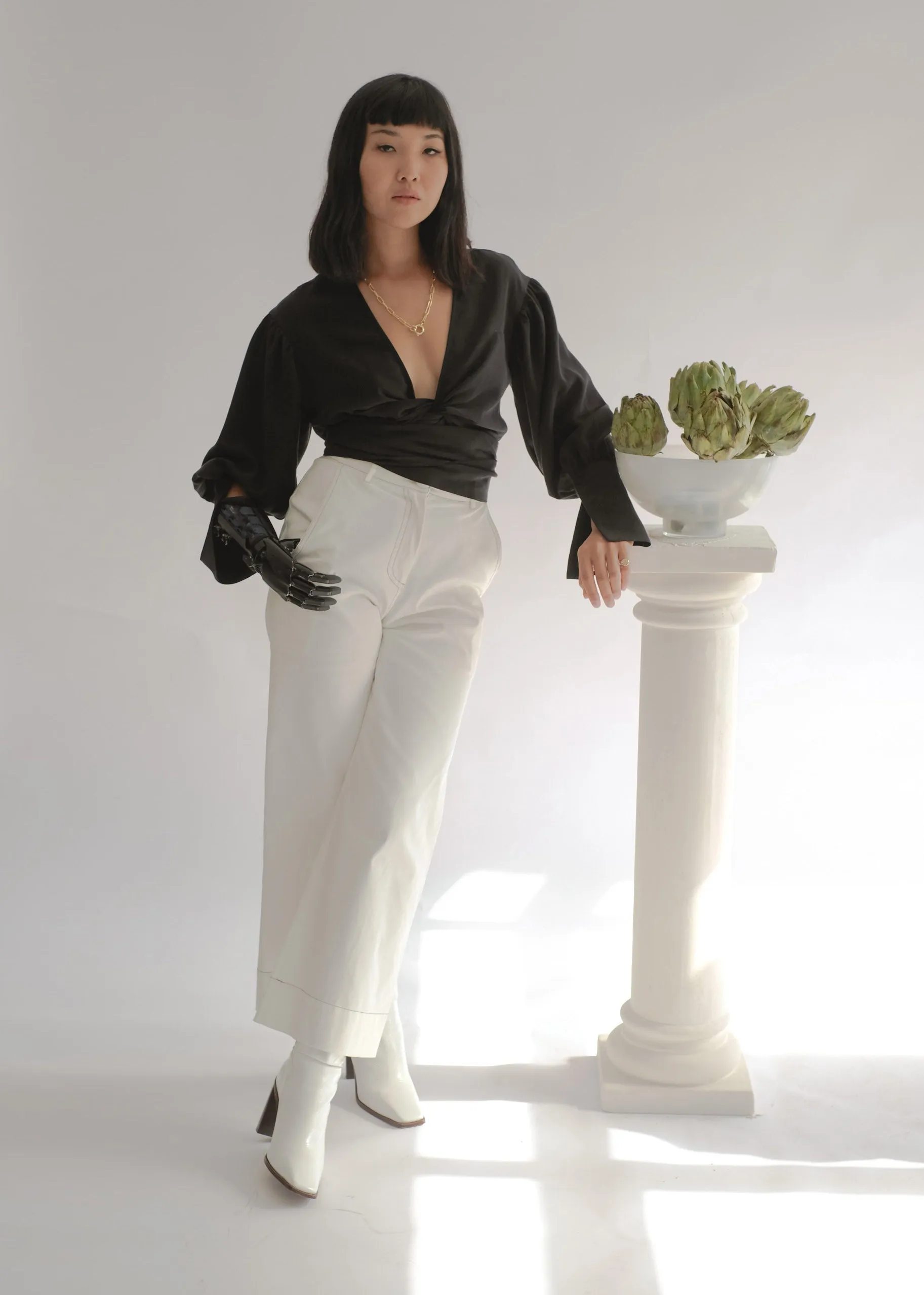 The Tuesday High Kick: Kick Flare High Waisted Trousers