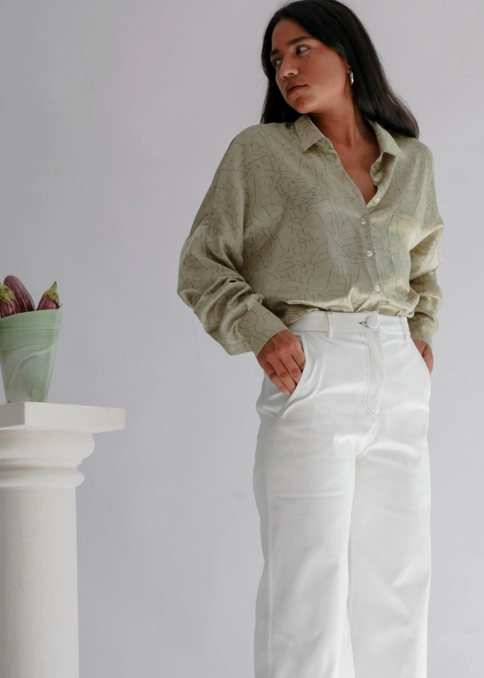 The Tuesday High Kick: Kick Flare High Waisted Trousers