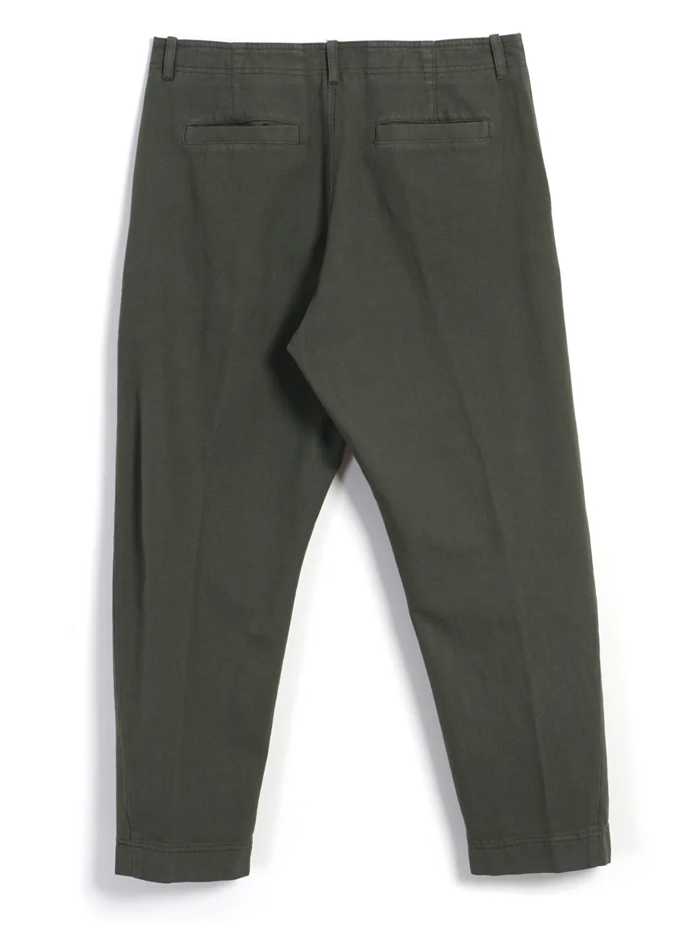 TRYGVE | Wide Cut Cropped Trousers | Rosemary